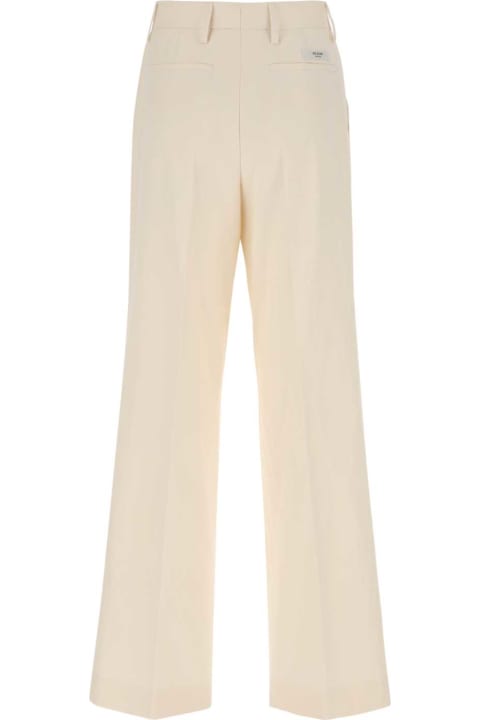 Prada for Women Prada Ivory Cotton Wide-leg Pant