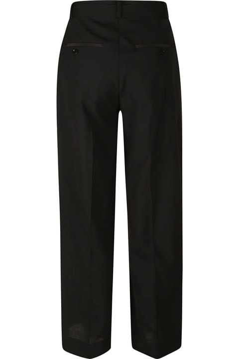 Wide Straight Leg Belted Trousers