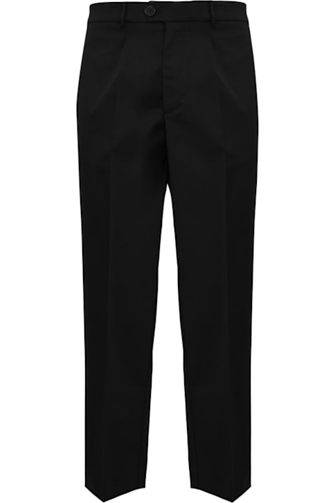 Amaranto Pants for Men Amaranto Wool Trousers With Pleats