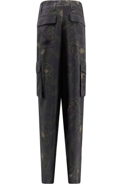 Homeware Dries Van Noten Silk Cargo Trouser