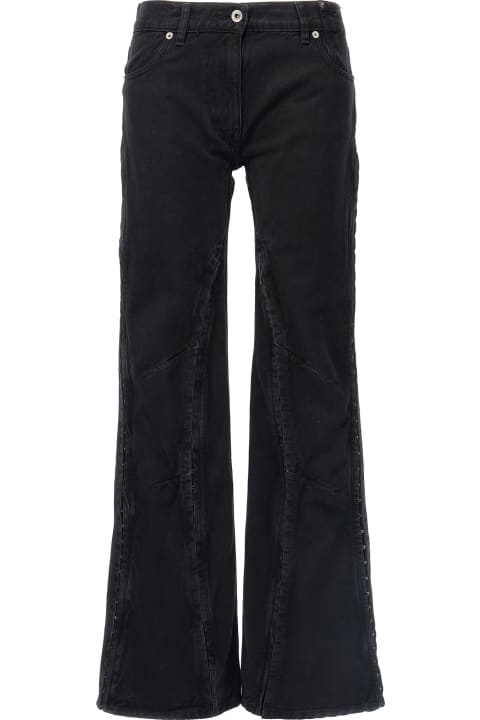 Y/Project سراويل طويلة وقصيرة لـ السيدات Y/Project 'hook And Eye' Jeans