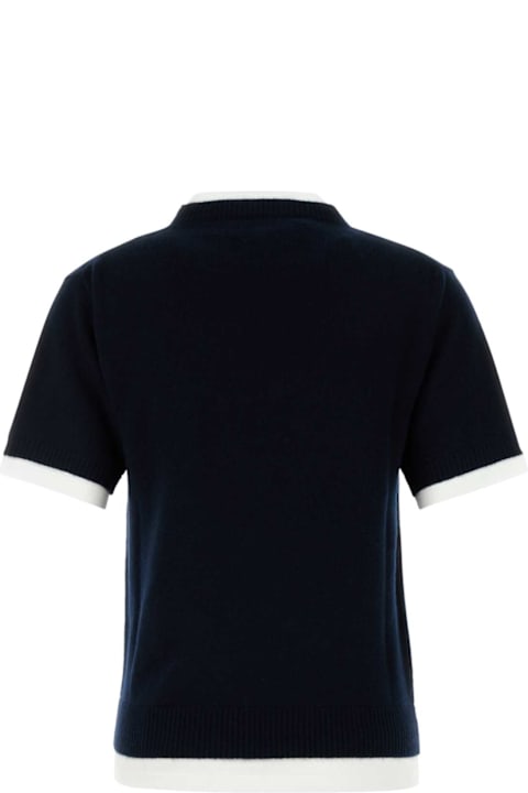 Miu Miu for Kids Miu Miu Midnight Blue Cashmere Sweater