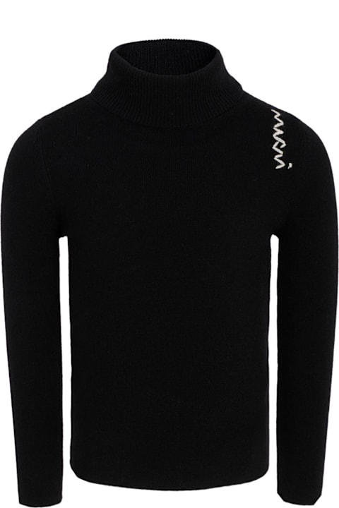 Homeware Marni Marni Kids Black Long-sleeved Sweater