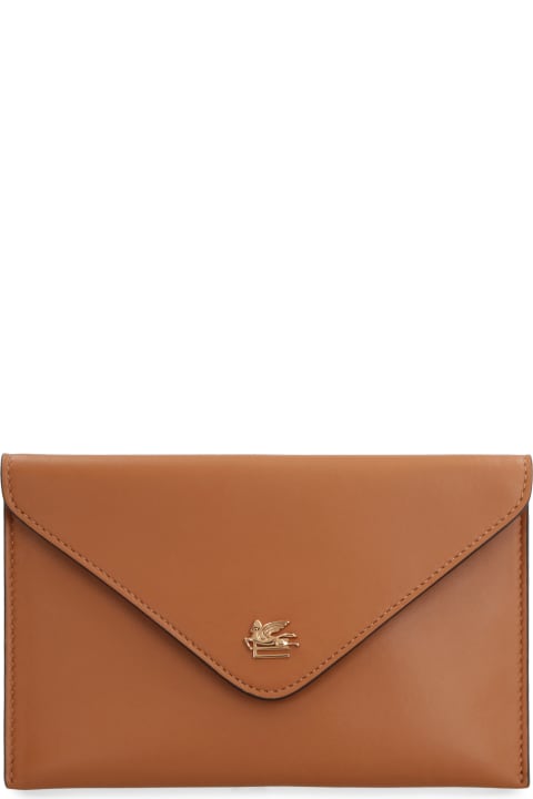 Etro for Women Etro Leather Flat Pouch