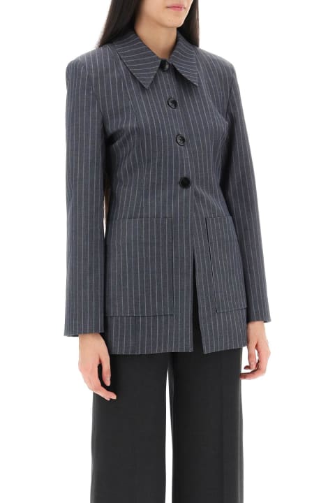 Ganni Coats & Jackets for Women Ganni Jacket With Stripe Pattern
