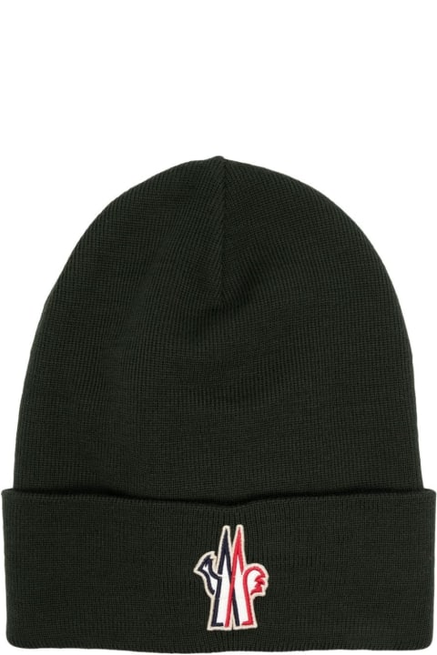 Hats for Men Moncler Grenoble Green Pure Wool Hat