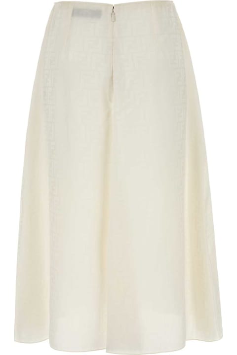 Fendi Skirts for Women Fendi Ivory Silk Skirt