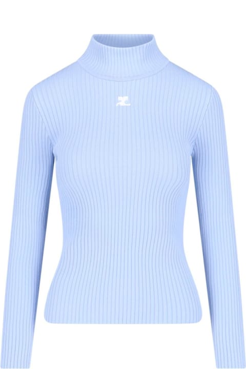 Courrèges for Women Courrèges Logo Turtleneck Sweater