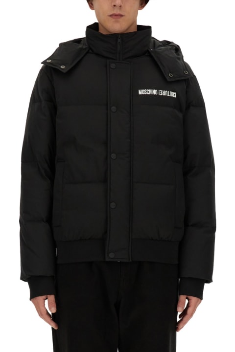 Moschino Coats & Jackets for Men Moschino Down Jacket With Logo