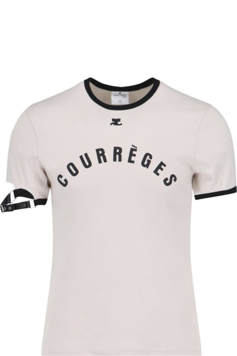 Courrèges Topwear for Men Courrèges T-shirt With Contrasting Details