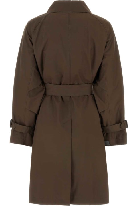 Max Mara The Cube for Women Max Mara The Cube Chocolate Twill Titrench Trench