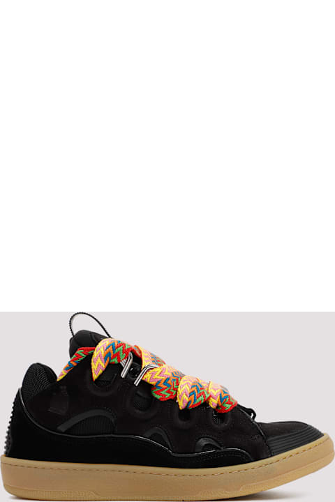 Lanvin Leather Curb Sneakers
