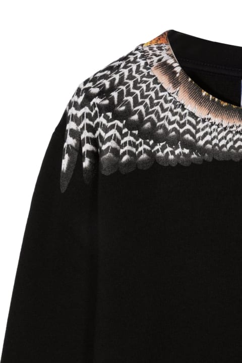 Homeware Marcelo Burlon Black Grizzly Wings Crewneck