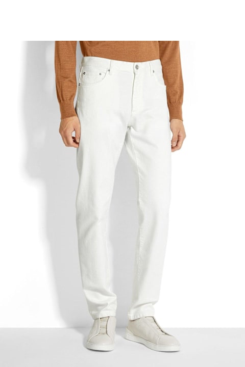أدوات منزلية Zegna Roccia Mid-rise Slim Jeans
