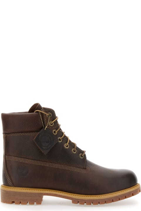 Timberland Shoes for Men Timberland Timberland Premium 6 Inch Lace Up Waterproof Boot Brown