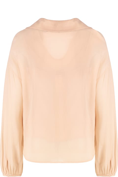 Topwear for Women Max Mara Studio Valdai Crêpe Blouse