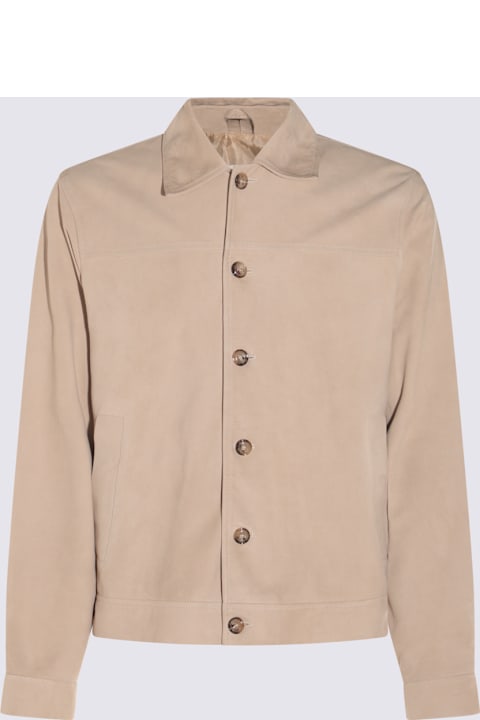 Altea Clothing for Men Altea Sand Leather Jacket