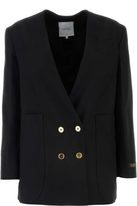 Patou Coats & Jackets for Women Patou Black Wool Blazer