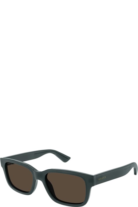 メンズ新着アイテム Gucci Eyewear Gg1583s Linea Lettering 003 Blue Brown Sunglasses