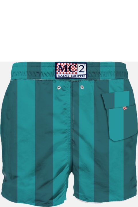 MC2 Saint Barth Swimwear for Men MC2 Saint Barth Man Classic Swim Shorts With Portofino Gin Patch | Portofino Dry Gin Special Edition