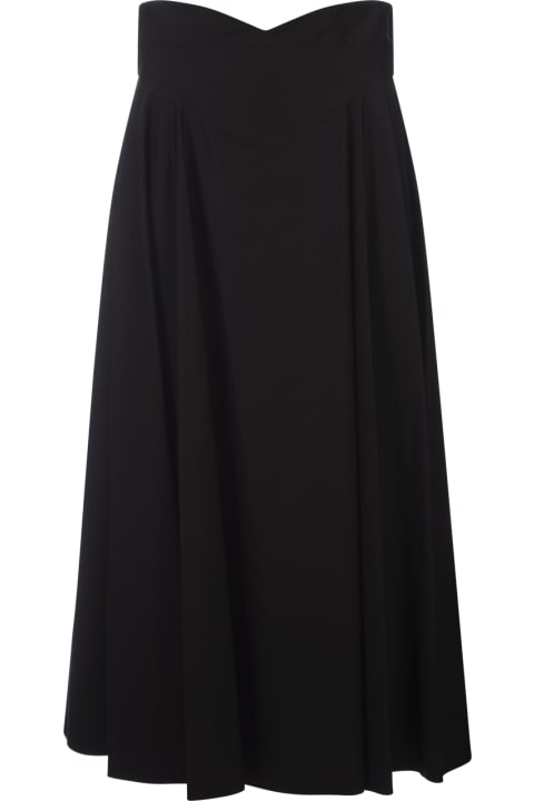 Fashion for Women Alexander McQueen Corset Midi Skirt In Black