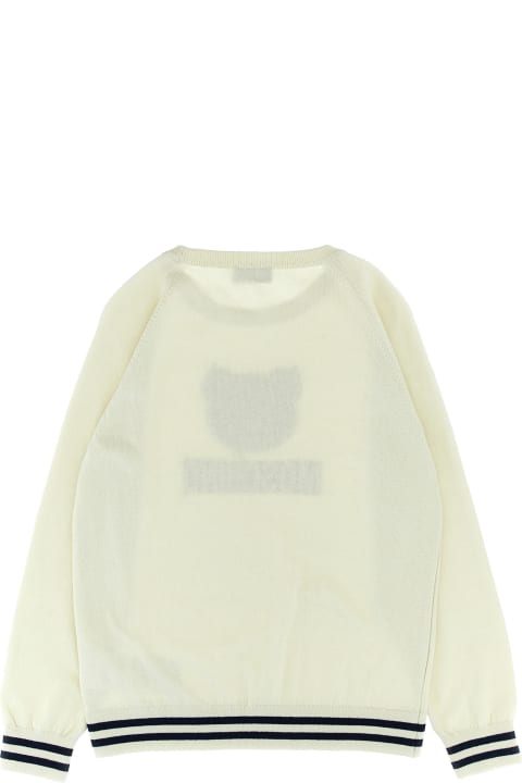 Moschino Sweaters & Sweatshirts for Girls Moschino Logo Intarsia Sweater