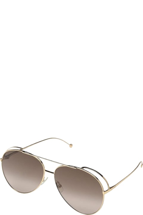 メンズ Fendi Eyewearのアイウェア Fendi Eyewear Ff 0286 - Gold Sunglasses