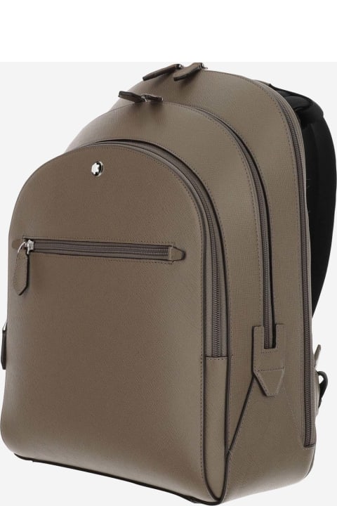 Montblanc Backpacks for Men Montblanc Medium Backpack With 3 Compartments Sartorial
