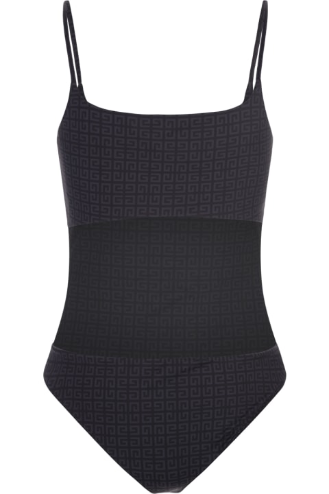 Givenchy for Women Givenchy Black One Piece Swimsuit In 4g Recycled Nylon