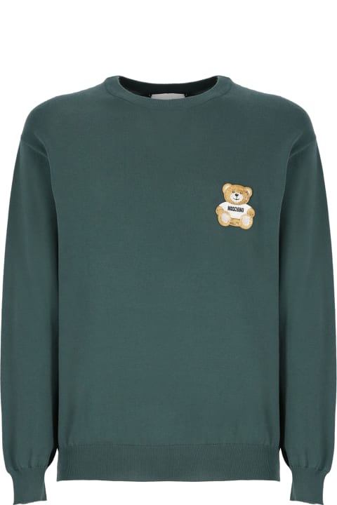 Moschino Sweaters for Men Moschino Embroidery Bear Sweater