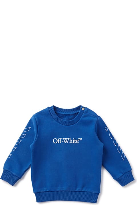 Off-White Sweaters & Sweatshirts for Baby Girls Off-White Bookishdiagcrewneck