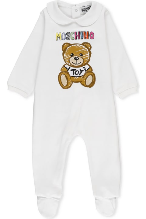 Bodysuits & Sets for Baby Girls Moschino Drawn Teddy Bear Onesie