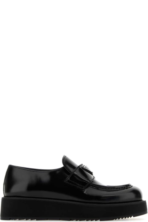 Fashion for Women Prada Black Leather Loafers