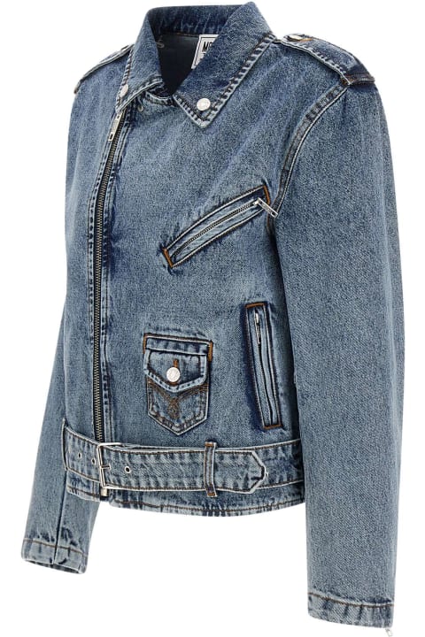 M05CH1N0 Jeans Coats & Jackets for Women M05CH1N0 Jeans 'peace Symbol' Biker Jacket