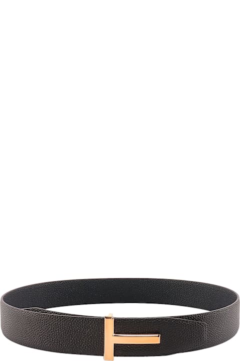Belts for Men Tom Ford Hammered Leather Belt
