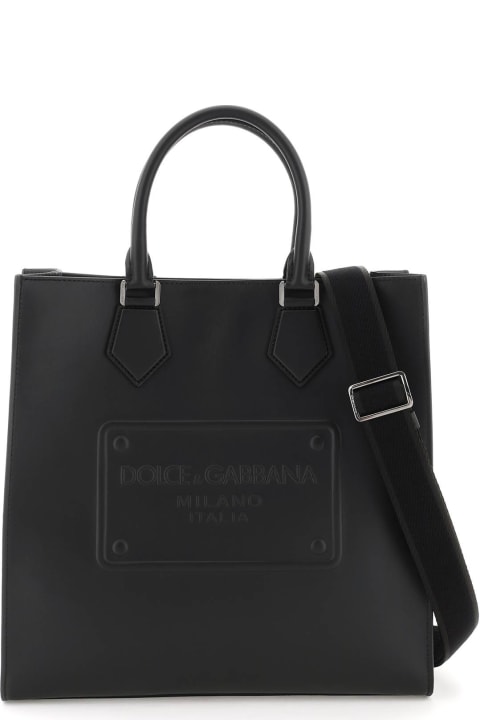 メンズ バッグ Dolce & Gabbana Leather Tote Bag