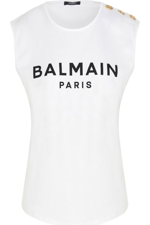 Balmain Clothing Sale for Women Balmain Logo Tank Top