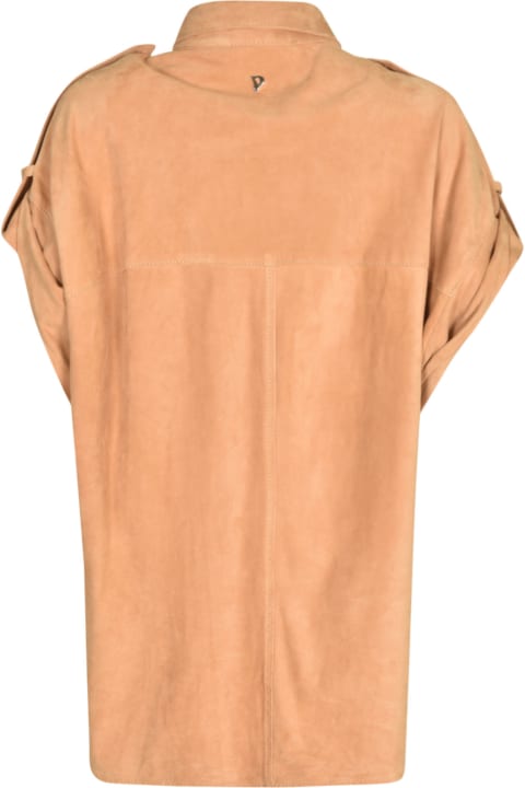 Dondup Topwear for Women Dondup Asymmetric Sleeved Round Hem Shirt