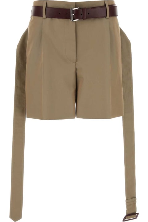 Prada Pants & Shorts for Women Prada Khaki Twill Shorts