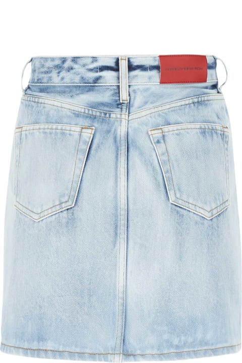 ウィメンズ スカート Alessandra Rich Light-blue Denim Mini Skirt