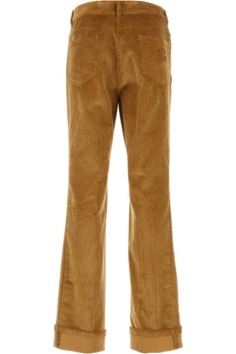 Miu Miu Pants & Shorts for Women Miu Miu Camel Corduroy Pant