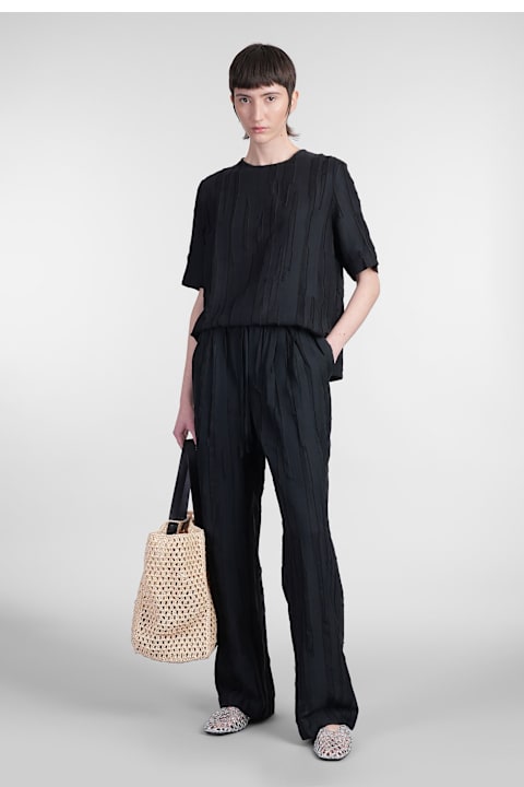 Loulou Studio for Women Loulou Studio Soler Pants In Black Silk