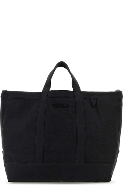 Tekla Slate Canvas Shopping Bag