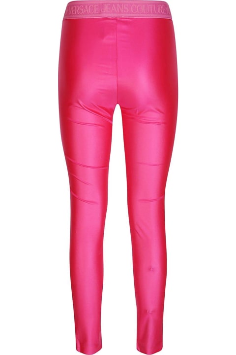 Versace Jeans Couture for Women Versace Jeans Couture Ruched Coated Skinny Leggings