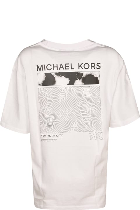 ウィメンズ新着アイテム Michael Kors Logo Round Neck T-shirt