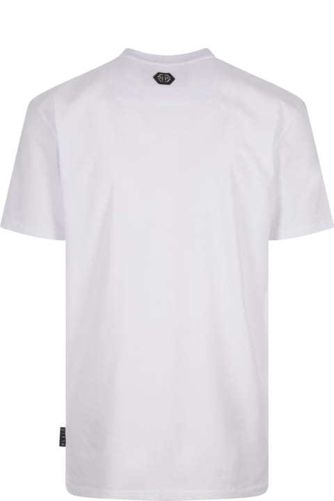 Fashion for Men Philipp Plein White T-shirt With Philipp Plein Tm Print