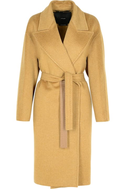 Homeware Max Mara 'valle' Green Cashmere Coat