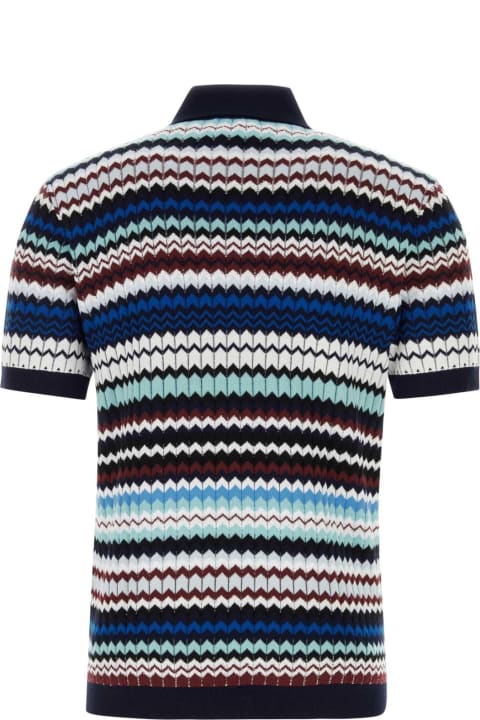 Missoni Topwear for Men Missoni Embroidered Cotton Polo Shirt