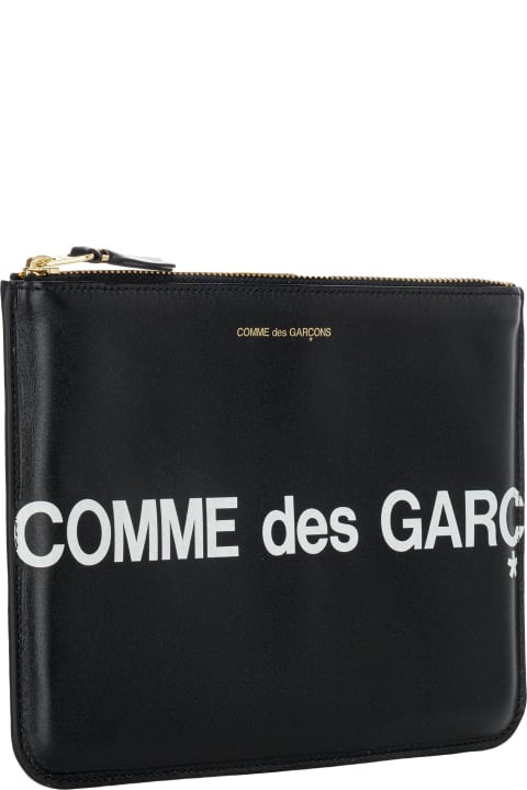 Fashion for Women Comme des Garçons Wallet Huge Logo Print Pouch