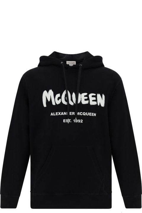 Alexander McQueen for Men Alexander McQueen Logo Printed Hoodie